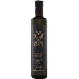 Resim GREEN AMOUR %100 Naturel Sızma Zeytinyağı Soğuk Sıkım 500ml 