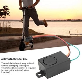 Resim Hırsızlık Karşı Bisiklet Alarmı, Elektrikli Scooter Kablosuz Anti Hırsızlık Anti Alarmı Uzaktan 36-72V Evrensel 