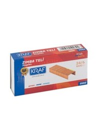 Resim Kraf Zımba Teli 24/6 Sarı 1000 Li 255g 10 Lu Kt. 