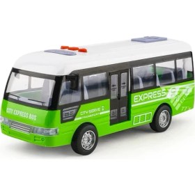 Resim Yeşil Mini Ekspres Otobüs Oyuncağı 