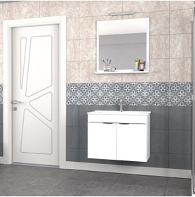 Resim BIANI Fix Arya 75 Cm Banyo Dolabı Renk Mat Beyaz 