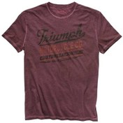 Resim Triumph Costello Bisiklet Yaka Kısa Kol Mor Tshirt 