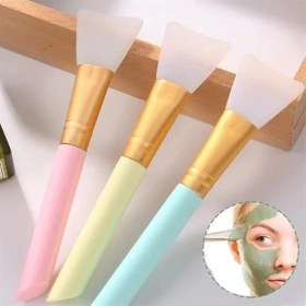 Resim Bfs 2li Silikon Temizlemesi Kolay Kullanılabilen Yüz Cilt Bakımı Maske ve Krem Spatulası 