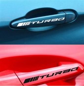 Resim MLH STORE Turbo Yazılı Kapı Kolu Sticker Etiket Modeli 