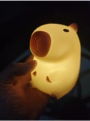 Resim Wholesale11 Sevimli Hayvan Kapibara Gece Lambası Sevimli Beyaz 