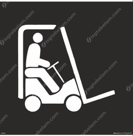 Resim Forklift Boyama Şablonu 