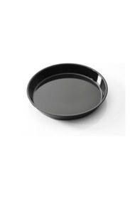 Resim Siyah Parlak Emaye Yuvarlak Fırın Tepsisi 42 Cm Siyah 