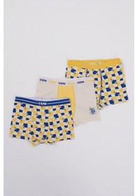 Resim U.s. Polo Assn. Erkek Çocuk Krem Boxer Krem 