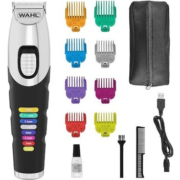 Wahl 9893 Color Trim Beard 8 Renkli Kılavuz Taraklı Şarjlı Sakal Kesme Makinesi