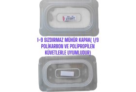 Resim 1 Adet 1/9 Mühürlü ,sızdırmaz, Gastronom Küvet Kapağı ( Hem Polikarbon Hemde Polipropilen Küvetler ile Uyumludur ) 