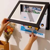 Resim Meanyou Manyetik Ahşap Kolay Açılır Sanat Çerçevesi 