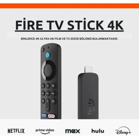 Resim Amazon 2024 Fire Tv Stick 4K Wi-Fi 6 Destekli - Medya Player Oynatıcı 