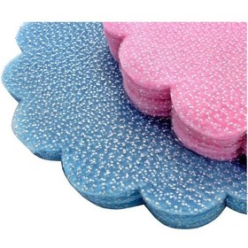 Resim Kesilmiş Tül, 22 cm Metal Simli Organze, 25 Adet 