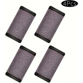 Resim Xuweiwei Pink 4lu Taksitli Lüks Yapay Deri Otomobil Kapı Kolu Kılıfları Kristal Taşlı Çizilmeye Dayanıklı 