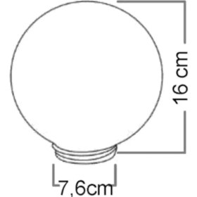 Resim Armatür Yedek Parçası, 15'lik Pvc Glop, 15 cm Çapında Küre, Eskiyen Armatürler Için Yedek Parça 