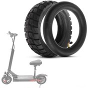 Resim Xindoker Elektrikli Kaykay Lastiği Ve İç Lastik - 25.5x8 Cm Dış Çap, 24x6 Cm İç Çap, Kauçuk Malzeme 