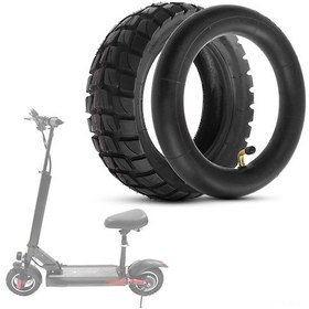 Resim Xindoker Elektrikli Kaykay Lastiği Ve İç Lastik - 25.5x8 Cm Dış Çap, 24x6 Cm İç Çap, Kauçuk Malzeme 