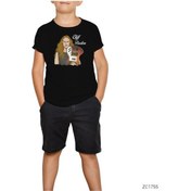 Resim Cliff Burton With Guitar Siyah Çocuk Tişört Siyah 