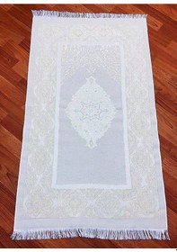 Resim Çeyiz Bohça Tafta Saçaklı Kutu Seccade Set Gold Altın 70 x 120 