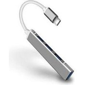 Resim Generic USB Çoklayıcı C-809 4port Type-C Hub 3.0 (PL-5550 Aynı) 