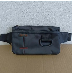 Resim Dashanshop Siyah Ultra İnce Çok Bölmeli Bel Çantası Ayarlanabilir Kayış Koşu Yürüyüş Siyah 
