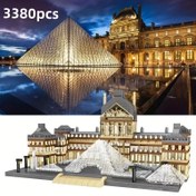 Resim 3380 Parça Louvre Müzesi Yapı Blokları Seti - Detaylı Minyatür Mimarlık Modeli, Ev Dekoru & Hediyeler için İdeal, Halloween, Noel, Doğum Günleri için Mükemmel 
