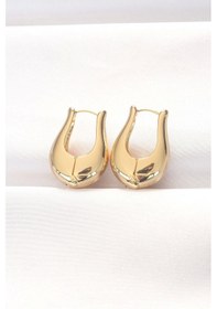 Resim Pirinç Gold Renk Bombeli Küpe Çok Renkli 
