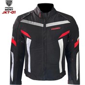 Resim Prosev Jkt‑01 4 mevsim Motosiklet Montu – Siyah/kırmızı 