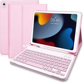 Resim Apple Uyumlu iPad, 8. Ve 9. Nesil Klavyeli Tablet Kılıfı Bluetooth Özellikli 
