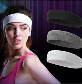 Resim NASYA sporcu havlu kafa bandı ter bandı headband tenis saç bandı Kırmızı 