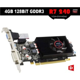 Resim Turbox Amd Radeon R7 240 4gb 128BIT Gddr3 HDMI DVI DX12 Ekran Kartı 