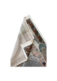 Resim Geleneksel Desenli Hediyelik Halı Tipi Dokuma Seccade Siyah Siyah 