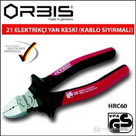 Resim Orbis 21-160 Elektrikçi Yan Keski(Kablo Sıyırmalı) 160Mm 