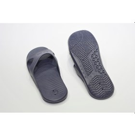 Resim Erkek Havuz Terliği - Kaymaz Taban Koyu Gri Nabaiji Meridyendukkan Gri 