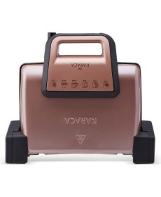 Resim Özbience Yüksek Güçlü Parlak Rose Gold Granit Izgara ve Tost Makinesi 