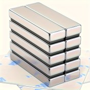Resim 10 adet 40X10X5 mm boyutunda uzun mıknatıs, beyaz tahtalar, ofisler ve buzdolapları için uygun 