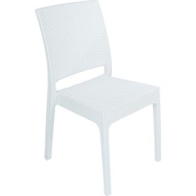 Resim Luna Elit Rattan Sandalye Beyaz 