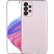 Resim Samsung Galaxy A23 5G Kılıf Mat Kamera Korumalı Soft Premier Silikon+Nano Glass Bronz Gpack