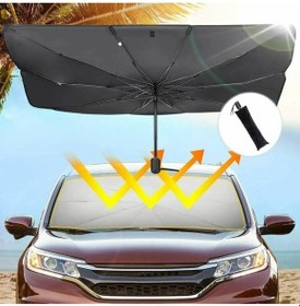 Resim Peugeot 505 Uyumlu Araba Ön Cam Güneşlik Katlanabilir Güneşlik Şemsiye Ön Cam Gölgelik 
