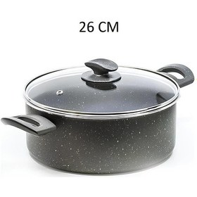 Resim Mehtap Granit Tencere 26 Cm Gri 