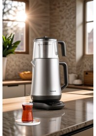 Resim Homend Royaltea Elegant 1774H 1.7 L Konuşan Çay Makinesi 