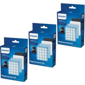 Resim Parmis Philips Uyumlu Fc 8636 Powerpro Active Süpürge 3 Kutu Filtre Seti 