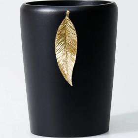 Resim Selim Leaf Diş Fırçalık Siyah Altın 