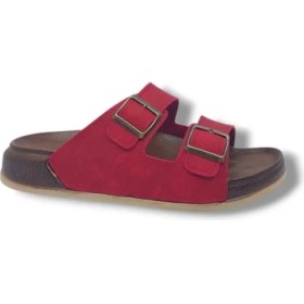 Resim Witta 55201 Unisex Kırmızı Tokalı Günlük Kullanım Terlik 
