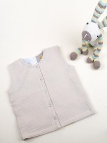Resim la mure baby %100 Organik Müslin Bebek & Çocuk Yelek Çift Yönlü 