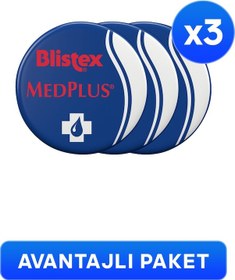 Resim Blistex Kuruyan Ve Çatlayan Dudaklara Yoğun Bakım Kavanoz Medplus Jar 3 x 7 ML 