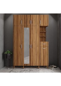 Resim Açelya Portmanto Vestiyer Ceviz140 CM M11 