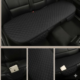 Resim Honda Civic Eg Kasa 1992-1995 Uyumlu 3 Parça Kapitone Oturak Araba Koltuk Suni Deri Gri - Kaymaz | Trobus 