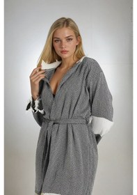 Resim Elmas Bornoz Antrasit 