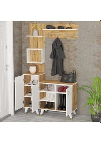 Resim Kalenderdekor1 Kalender Dekor Sonia-1-2 Sn02 Portmanto Vestiyer Ayakkabılık 